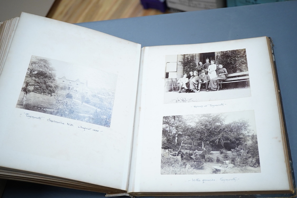 A collection of ephemera including Savoy Theatre, a photograph album and an album of watercolours and pencil studies, late 19th / early 20th century